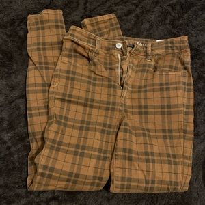 AE plaid super hi rise jegging 🐿